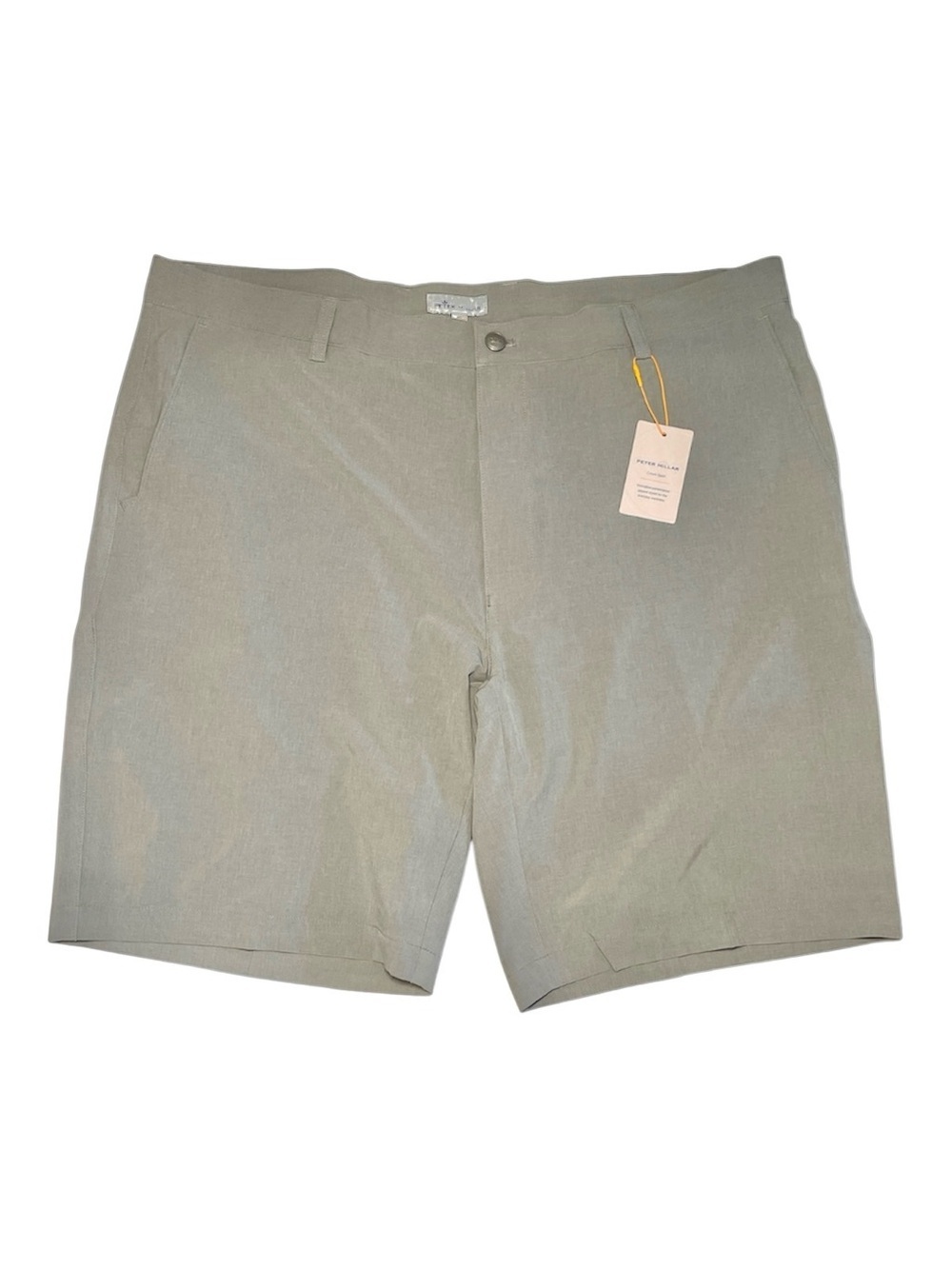 Peter Millar Crown Sport Featherweight Shorts - Light Gray sz 40